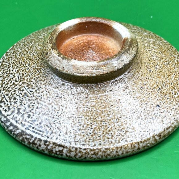 Artisan Made Pottery Ring Dish Trinket Tray Hand Painted Floral Flower Signed - Picture 3 of 11